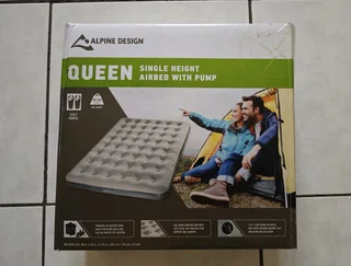 Queen airbed with pump