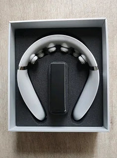 Neck massager, heat powered