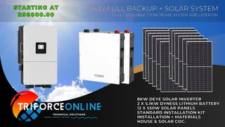 8Kw Full Backup and Solar System