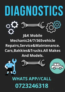Mobile Mechanic 24/7/365.We Service All Makes And Models Of Vehicles.(Cars,Bakkies And Trucks)'7