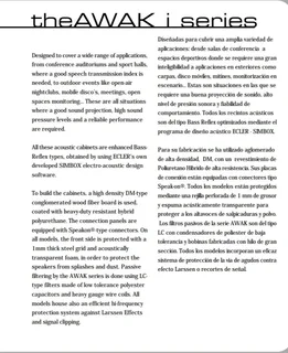 2x Ecler 15 Awak series passive speakers