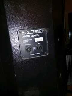 2x Ecler 15 Awak series passive speakers