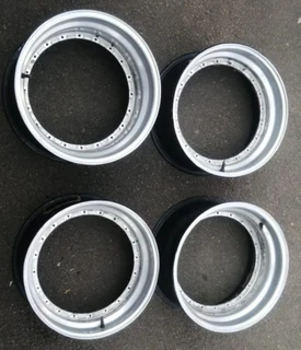 Original 16 inch BBS 20 hole 3 piece barrels and lips for sale