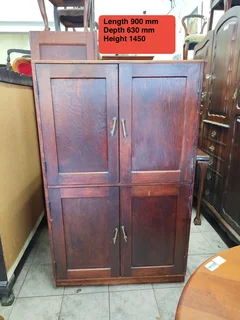 Solid Oregon pine cabinet