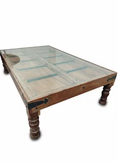 Solid Burmese teakwood coffee table. Length 1700 x 1040. Height 450 mm