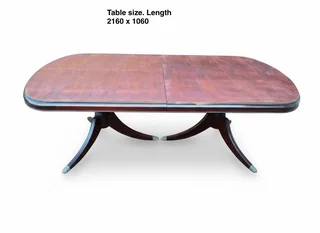 Antique 10 seater regency walnut dining table