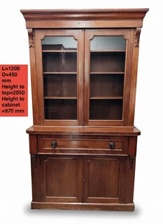 Antique secretary desk bookcase. Circa 1900
