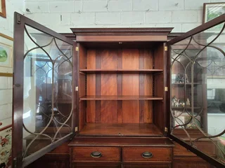 Large Georgian regency style bookcase. Length 2240. Depth 400 mm. Height 2250