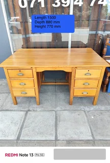 Vintage Oregon pine wood desk
