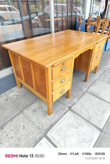 Vintage Oregon pine wood desk