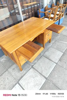 Vintage Oregon pine wood desk