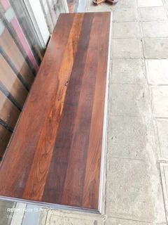 Imbuia wood server table