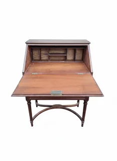 Mahogany wood writing desk bureau