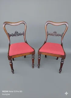 2 x William iv rosewood chairs