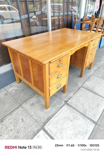Vintage Oregon pine wood desk