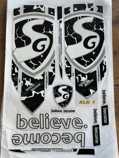 SG cricket bat sticker