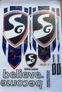 SG cricket bat sticker