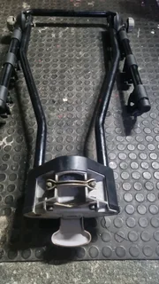 Thule 3 bike rack with key lock on towbar