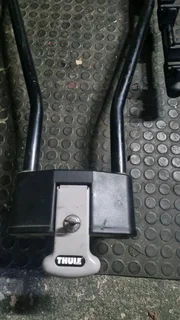 Thule 3 bike rack with key lock on towbar