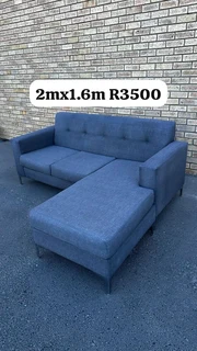 Grey 2mx1.6m reversible daybed side
