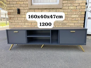 Grey plasma tv stand