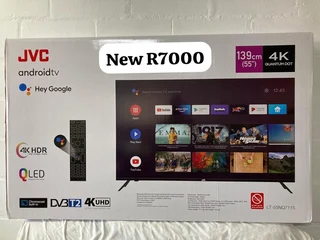New JVC 55” smart tv 4K Android QLed