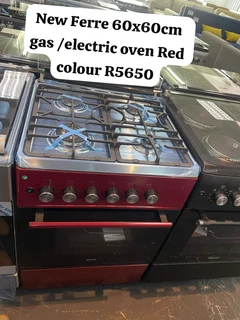 New Ferre 60x60cm gas stove with electric oven