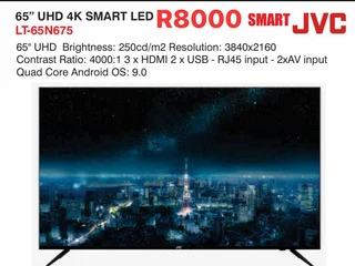 New JVC 65” smart tv 4K UHD