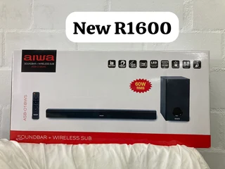 New Aiwa sound bar with wireless subwoofer