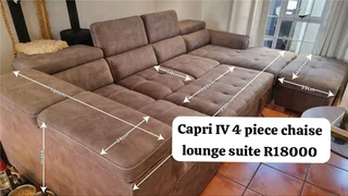 4 piece capri VI chaise lounge suite