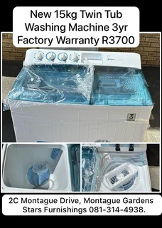 New Midea 15kg twin tub washing machine