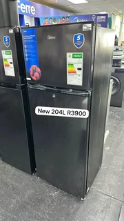 New 204L  Midea black top freezer fridge