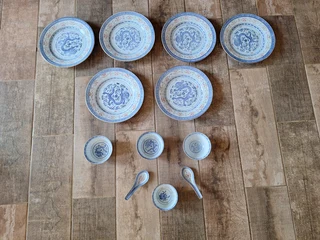 Plates, bowls and spoons