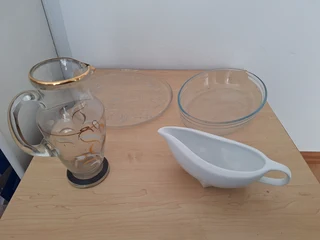Plate, Bowl, Jug and contanier for source