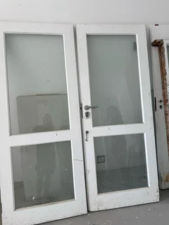 1600 glazed double doors + frame R1900