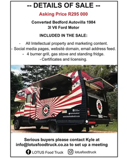 Food truck for sale - Full converted