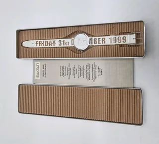 Swatch Millennium edition with original metal box and papers