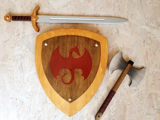 Wooden Viking/ Knights Toys for Children - Handmade on Garden Route (Delivery via R120 Countrywide)