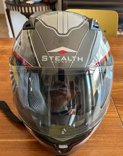 Stealth motorcycle Helmet