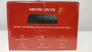 NEW 8 PORT POE SWITCH MECURSYS