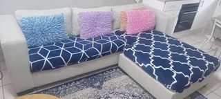 Stylish Beige L-Shape Couch for Sale – Excellent Condition | Roodepoort