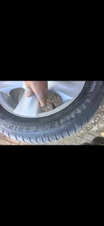 Toyota Yaris rim and tyre ( ONE )