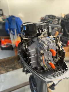 Pair of immaculate 40hp Yamaha Enduro CV Outboards.Trim &amp; Tilt.