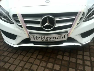 AMG Number plates on Hire Bride / Groom / Bridesmaids/ Just Married