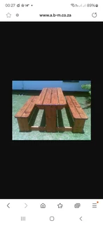 8 Seater Bench Table