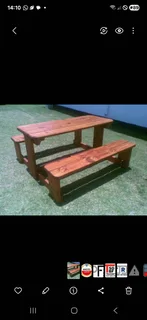 6 Seater Bench Table