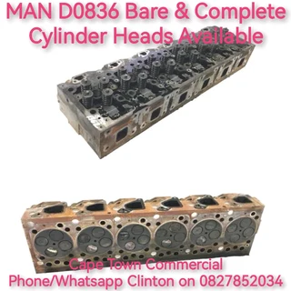 Man D0836 Bare & Complete Cylinder Heads Available