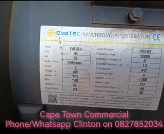 CAT 50KW/63 KVA MOBILE DIESEL GENERATOR SET FOR SALE