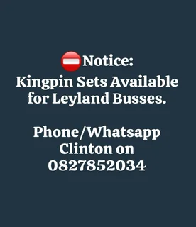 Kingpin Sets Available For Leyland Busses