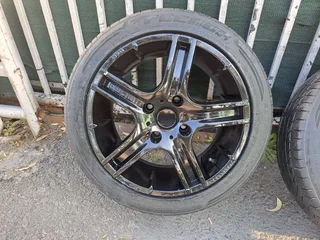 16inch momo mags and tyres R4500 4/114pcd fits all 4 hole vehicles 4/114pcd
